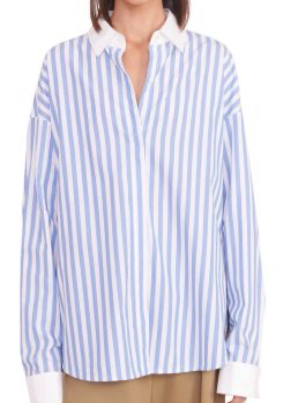 Staud Logan oversized cotton shirt Small